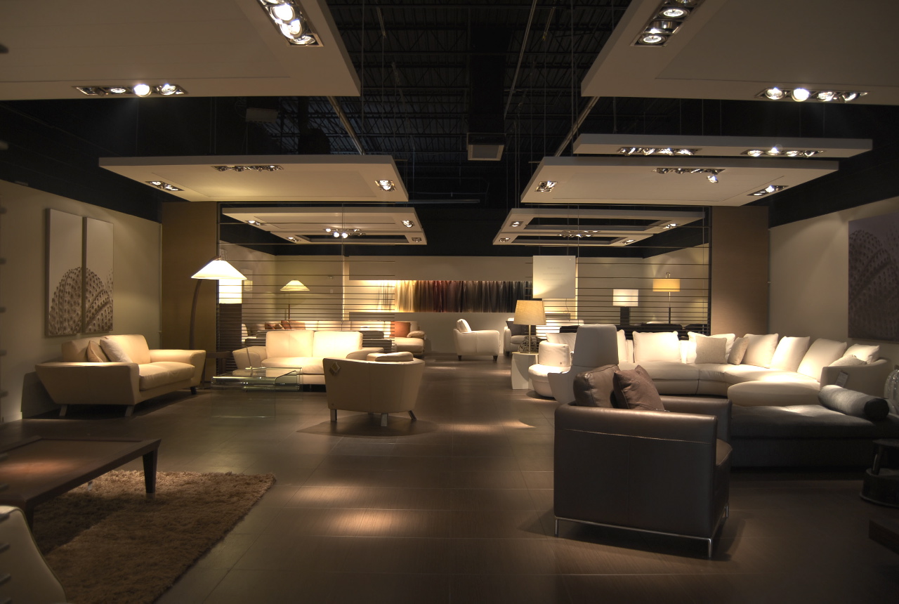 The Italia Furniture showroom floor