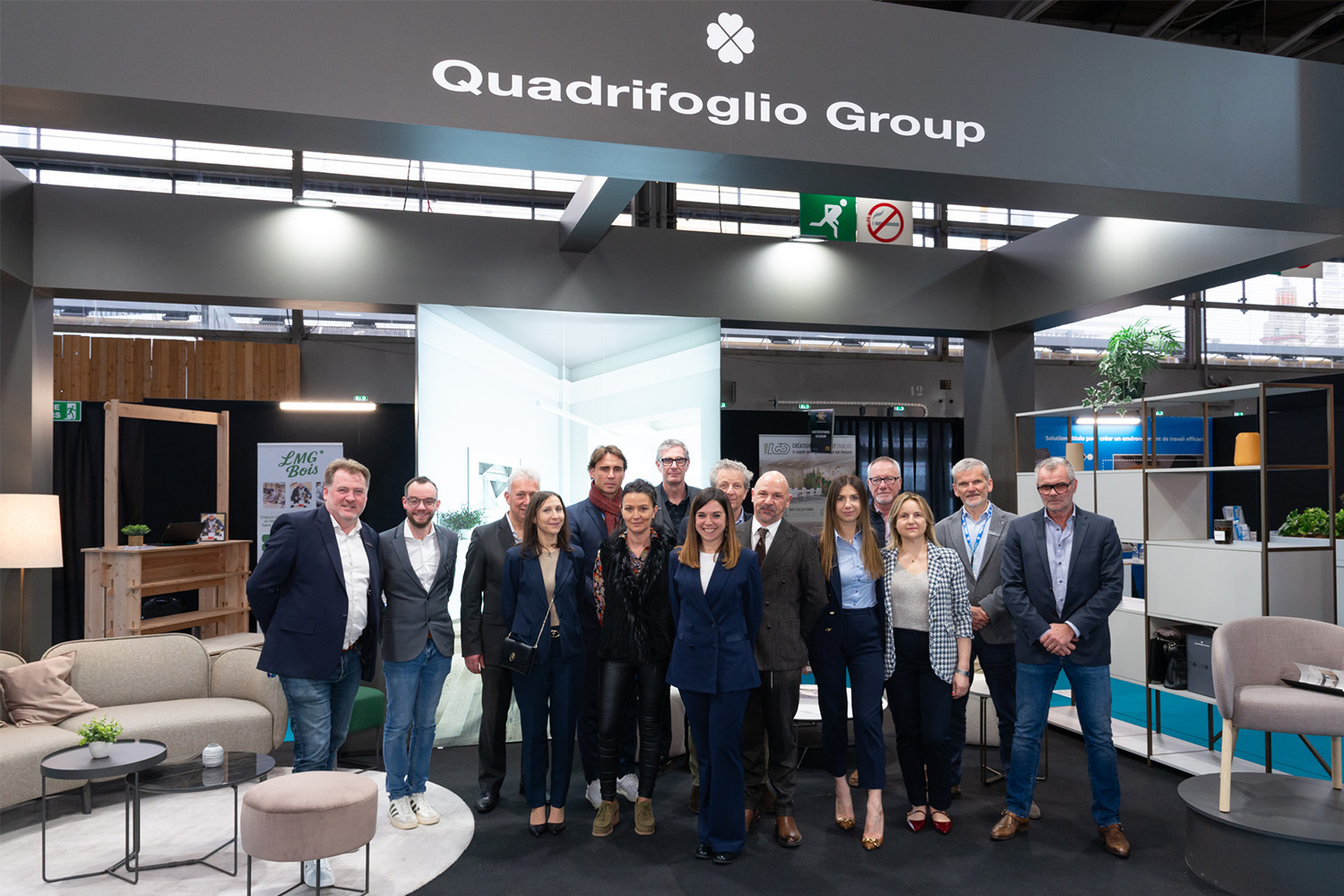The Quadrifoglio Group team at Workspace Expo Paris